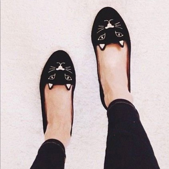 Charlotte Olympia Shoes - Charlotte Olympia Kitty Flats